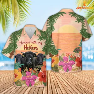 Joy Corner Dexter Hangin with my Heifers 3D Hawaiian Shirt