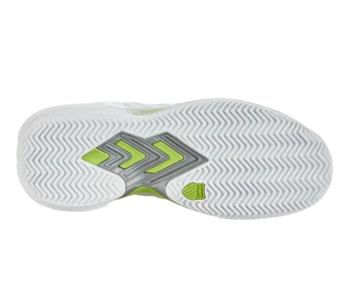 K-Swiss Women's Ultrashot 3 Hb White Gray Violet Lime Green Shoes