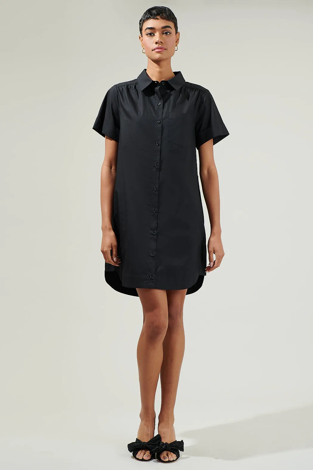 Kaylee Button Down Shirt Dress