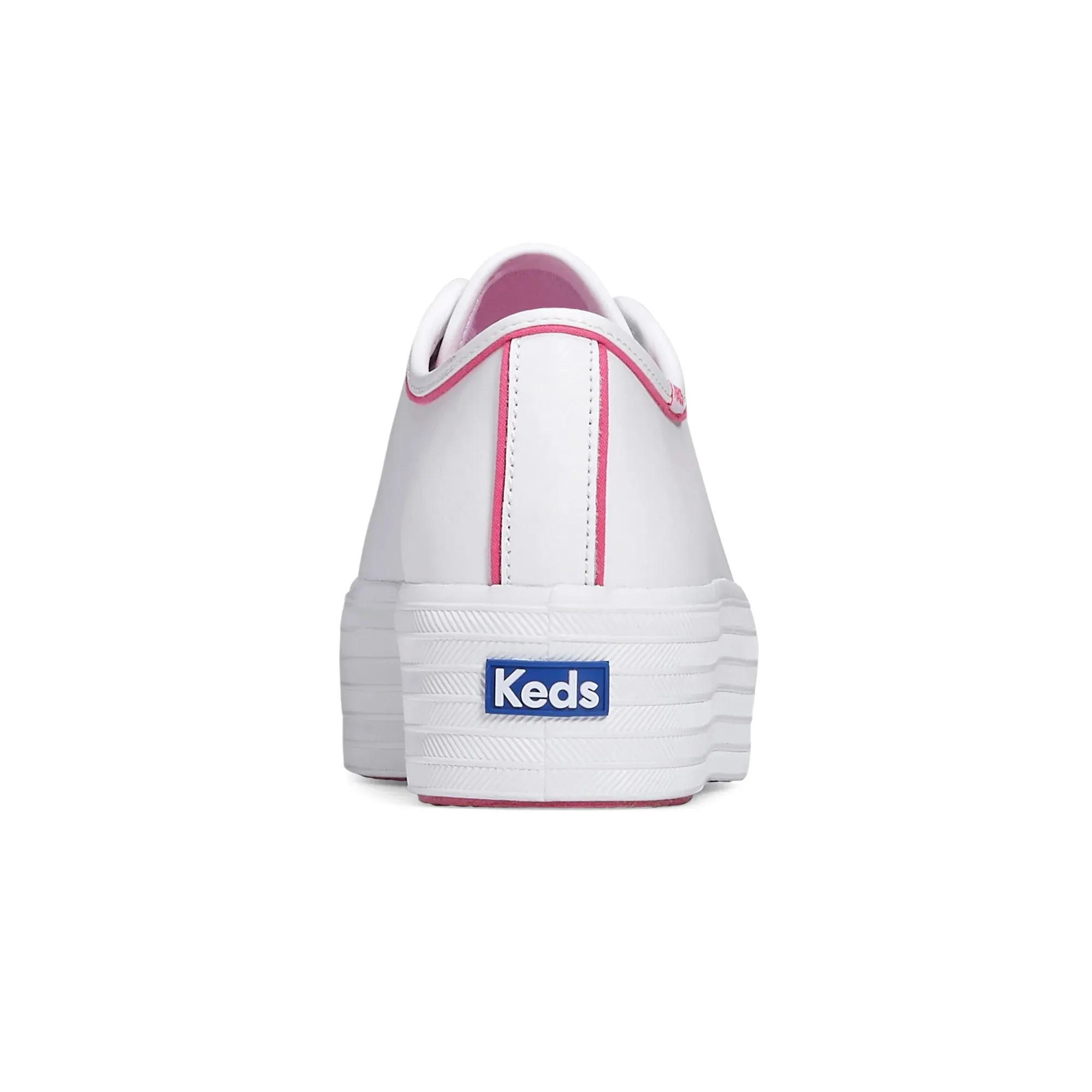 Keds Triple up Leather Pop Binding White/Fuchsia WH67849