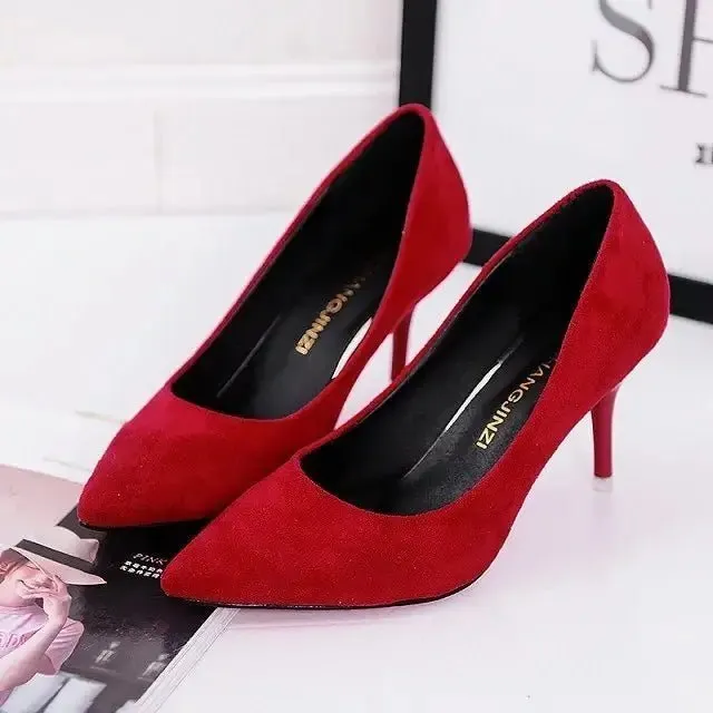 Lady High Heels: Stylish Shallow Mouth Design - Elevate Your Look!