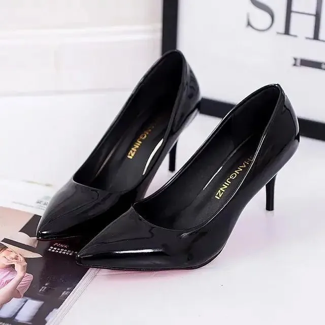 Lady High Heels: Stylish Shallow Mouth Design - Elevate Your Look!