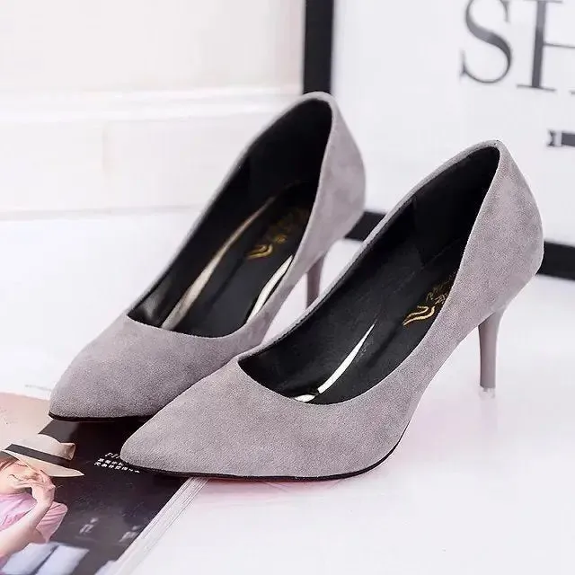 Lady High Heels: Stylish Shallow Mouth Design - Elevate Your Look!