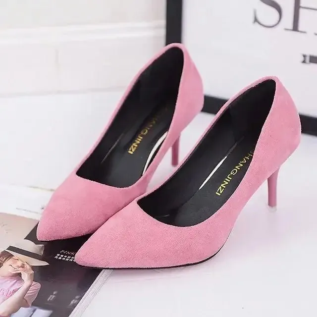 Lady High Heels: Stylish Shallow Mouth Design - Elevate Your Look!