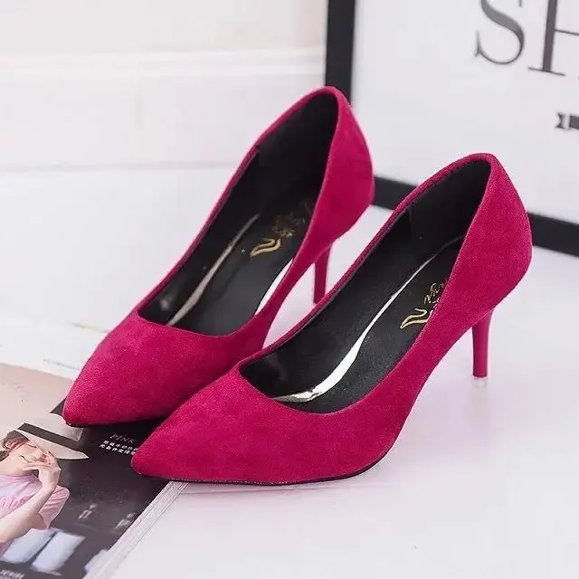 Lady High Heels: Stylish Shallow Mouth Design - Elevate Your Look!