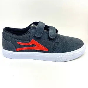 LAKAI Kid's Griffin Charcoal/Flame Suede