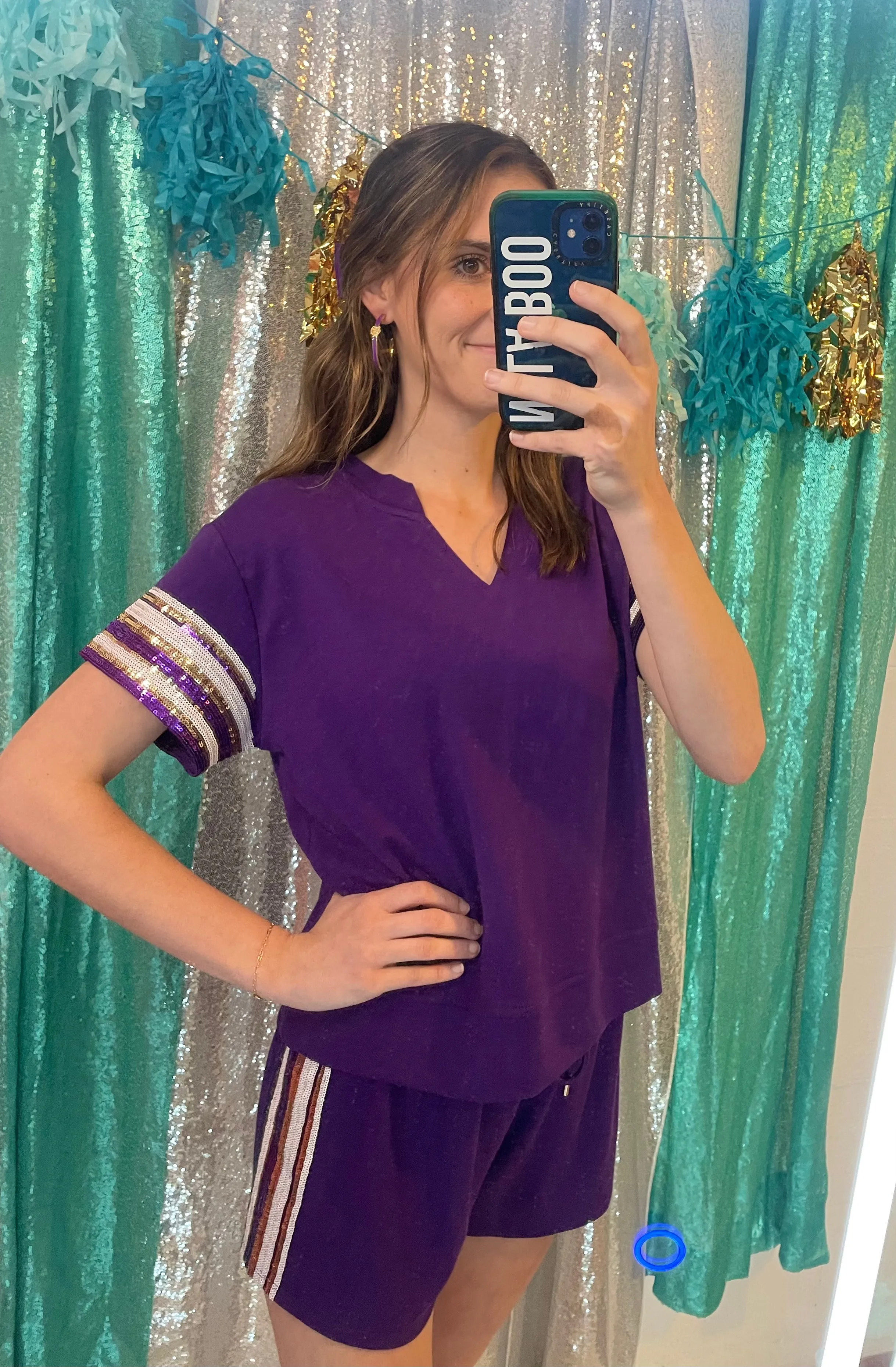 Lauren Set in Purple and Gold (XS-XXL)