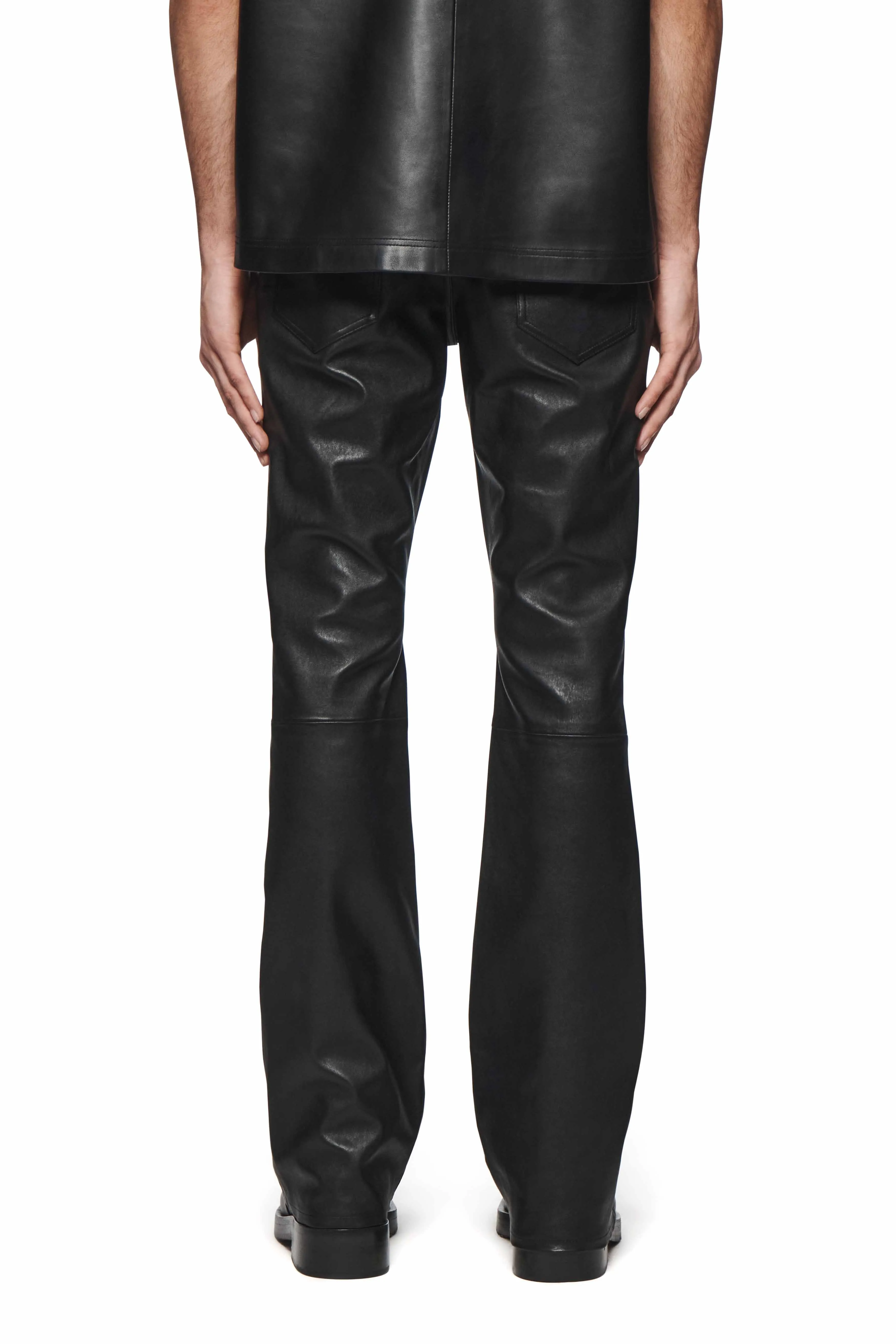 Leather Flare Pants