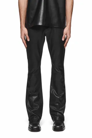 Leather Flare Pants