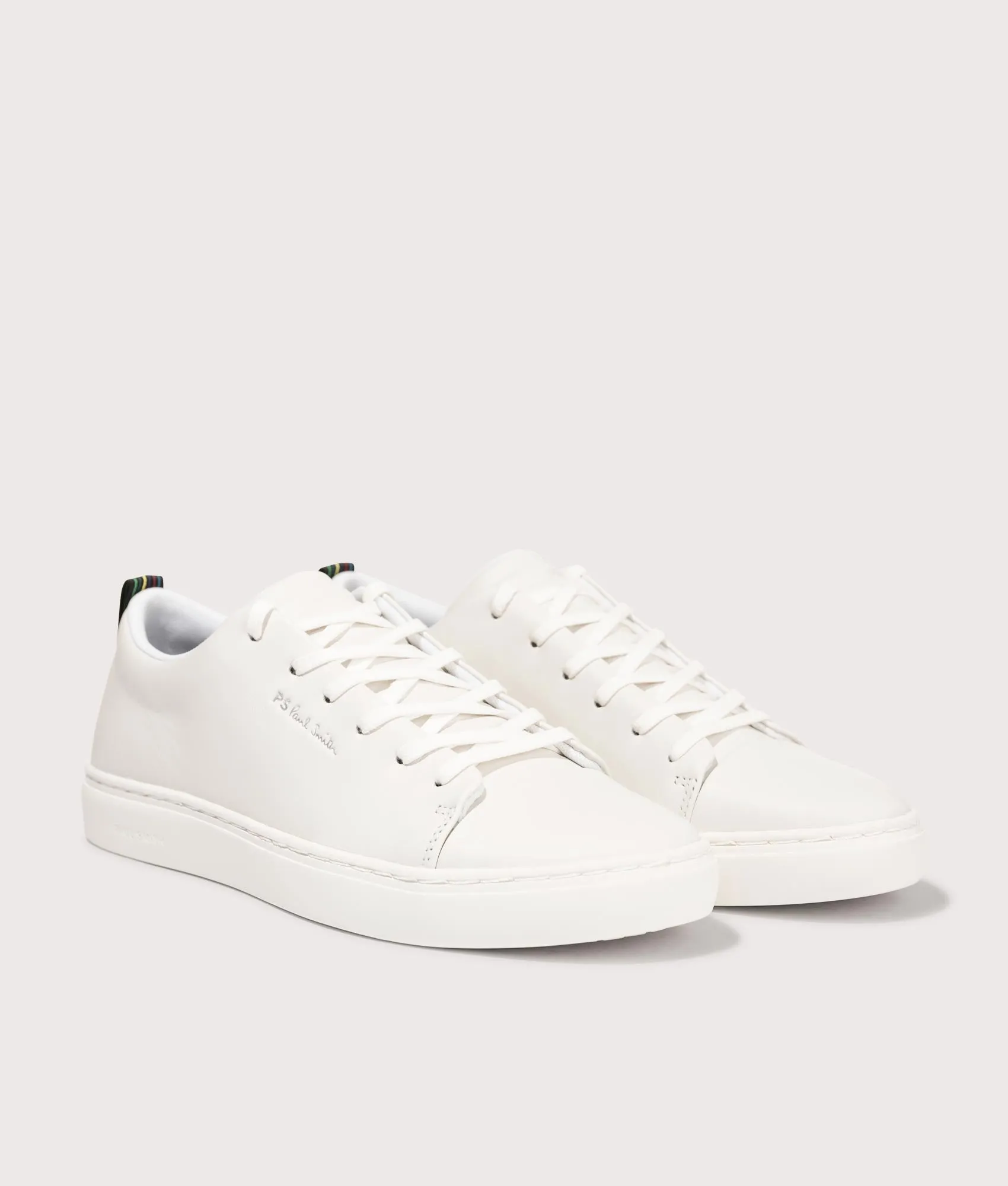 Lee White Tape Trainers