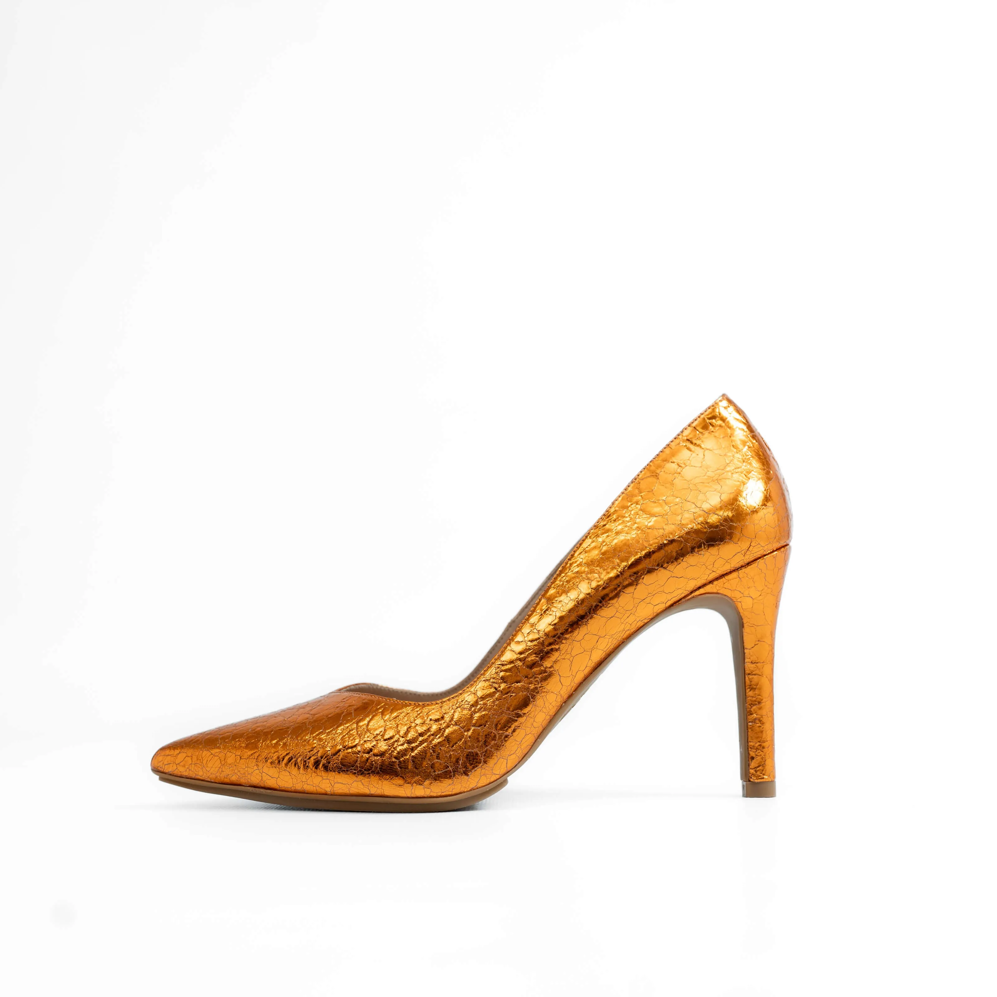 LODI Rabot Orange Leather Court Shoes