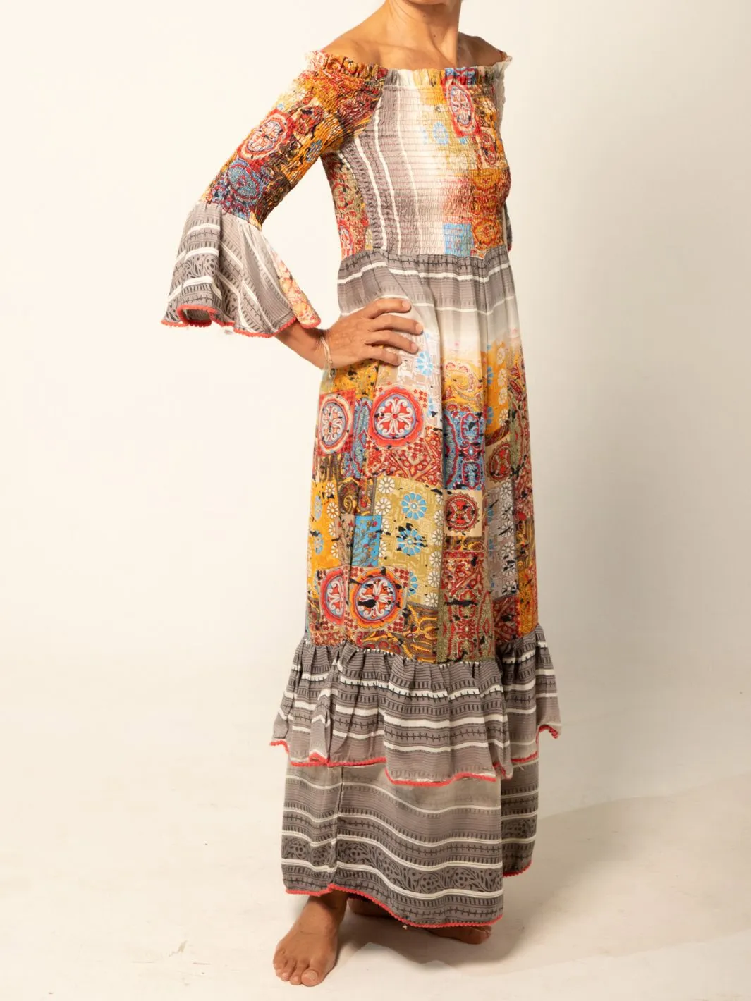 Long Sleeved Boho Jumpsuit