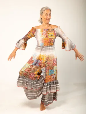 Long Sleeved Boho Jumpsuit