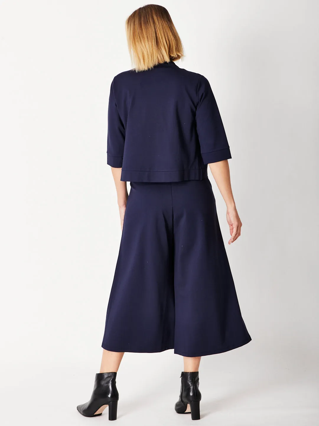 Lux Crop Pant- Navy -30012