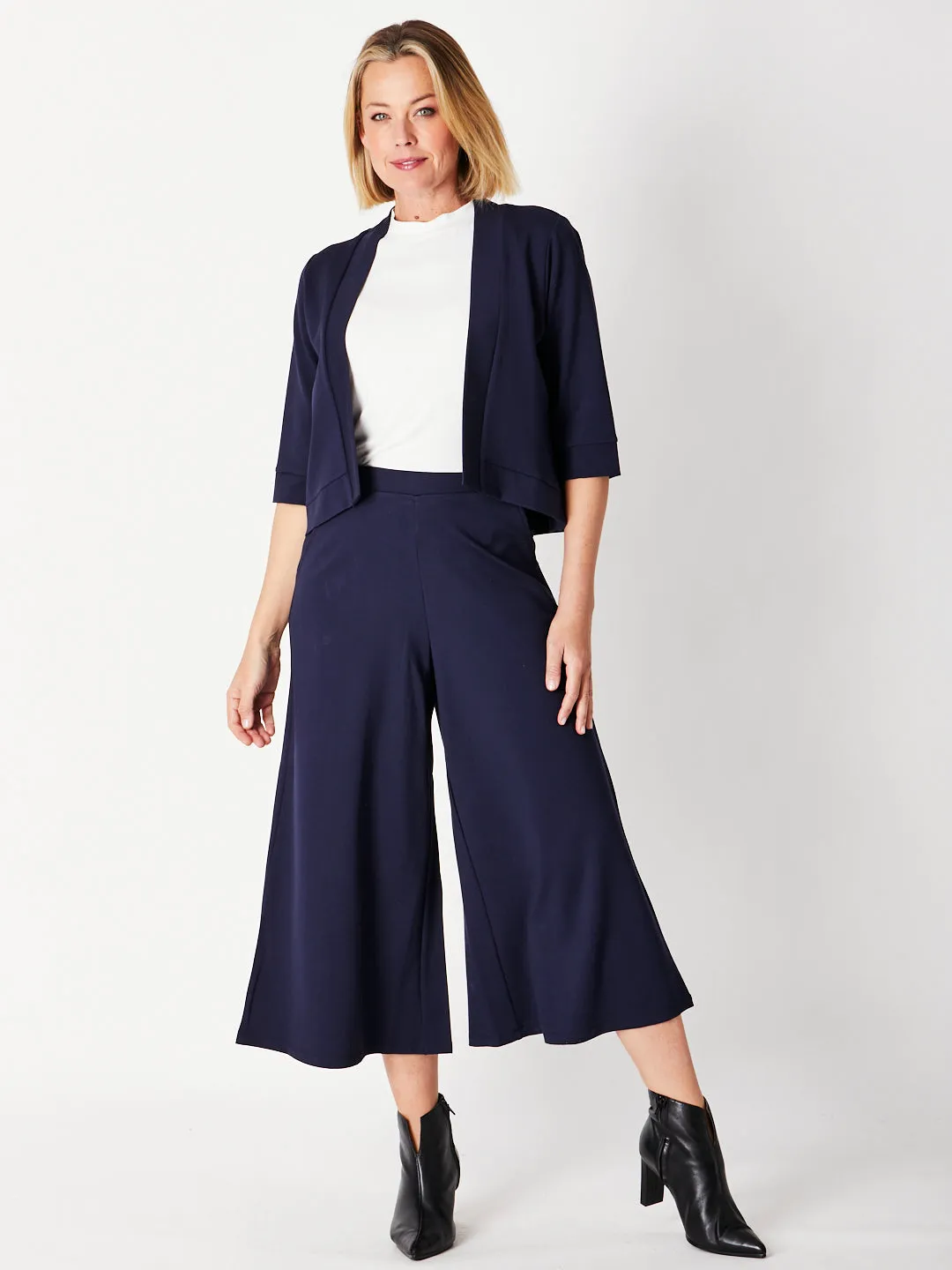 Lux Crop Pant- Navy -30012