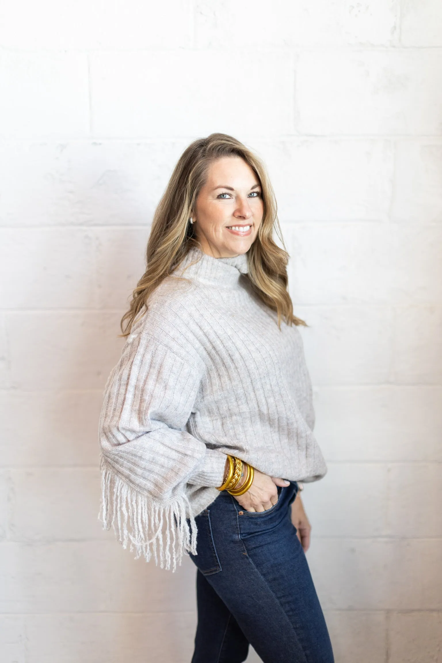 Maggie Fringe Sweater