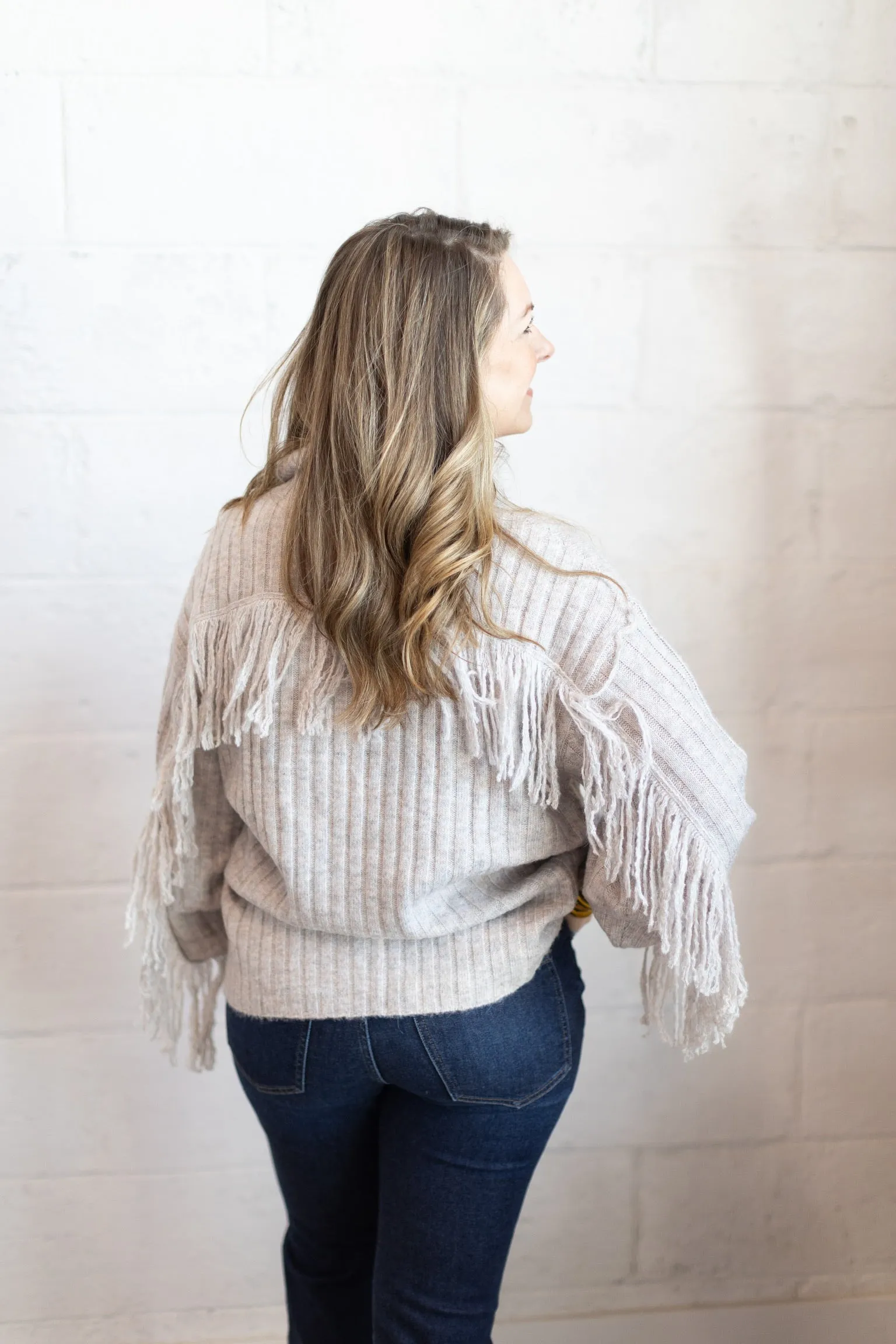Maggie Fringe Sweater