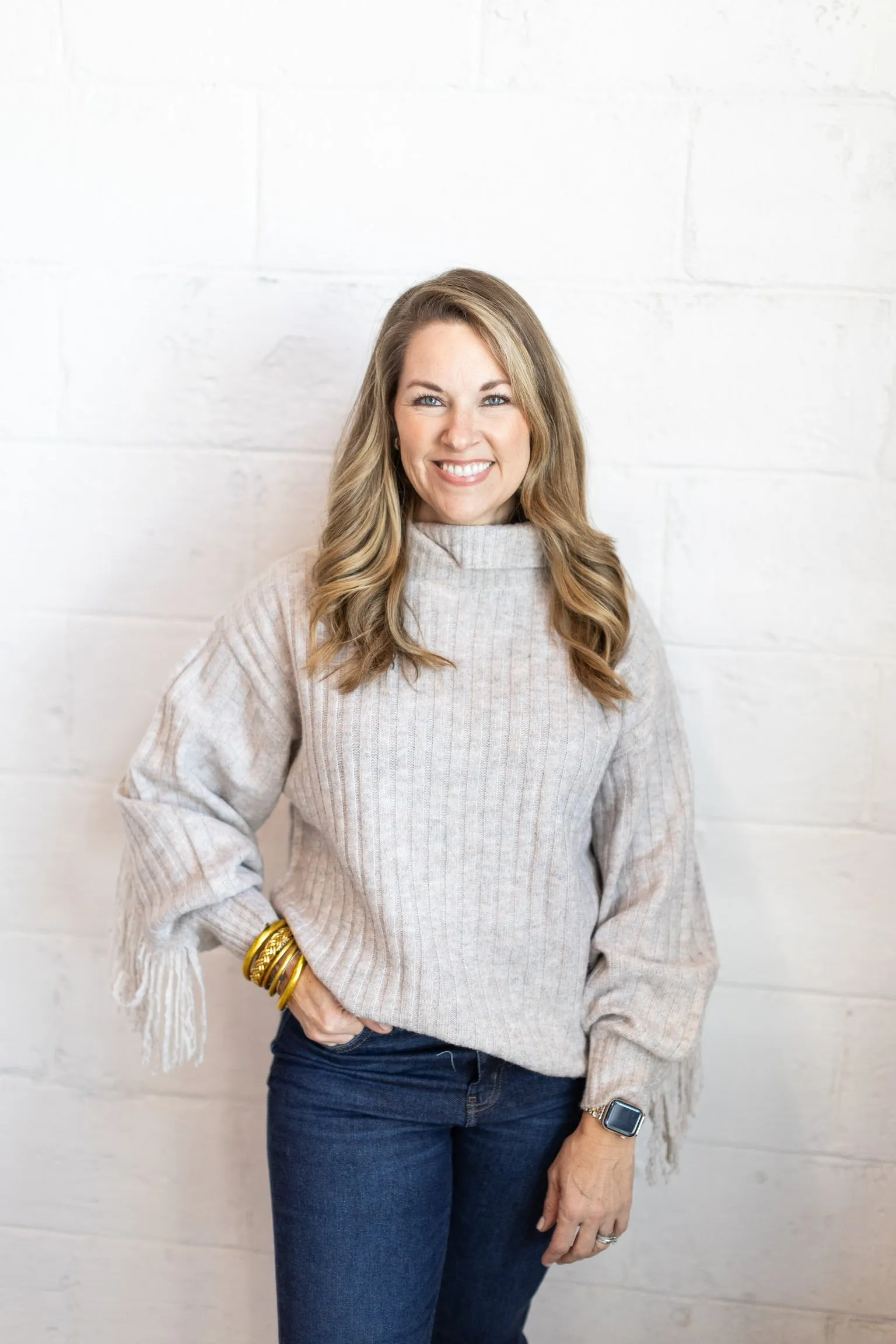 Maggie Fringe Sweater