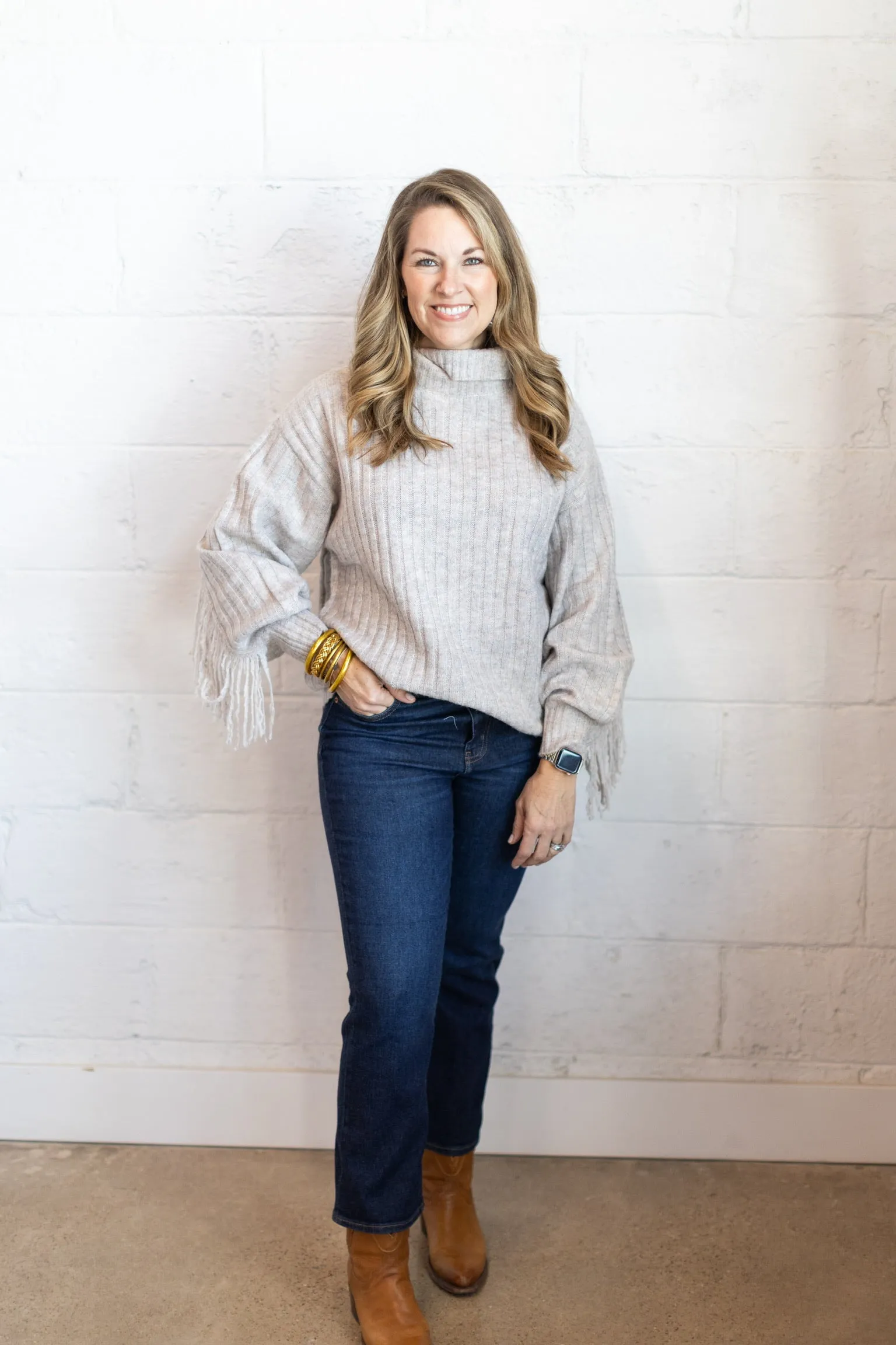 Maggie Fringe Sweater