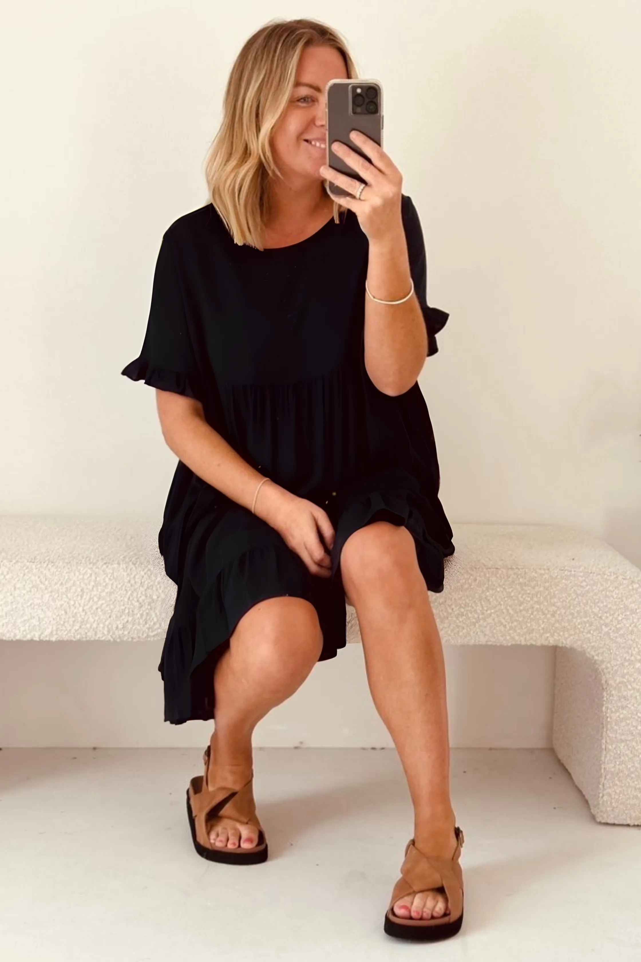 MALIA MINI DRESS - Black