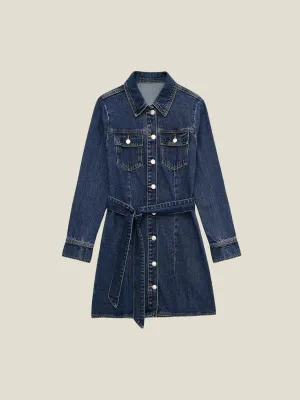 Marit Long Sleeve Denim Mini Dress