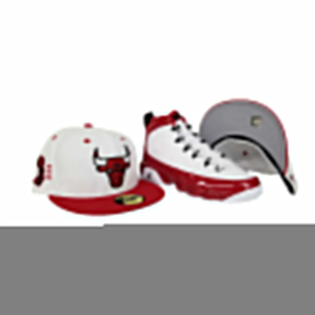 Matching New Era Chicago Bulls Fitted Hat For Jordan 9 Gym Red