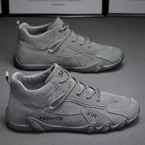 Mens Durable Laceup Work Boots  Comfy Breathable Sneakers
