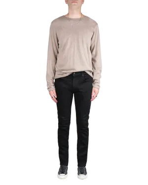 Men's Skinny Slim Jeans in Stretch Jet Black