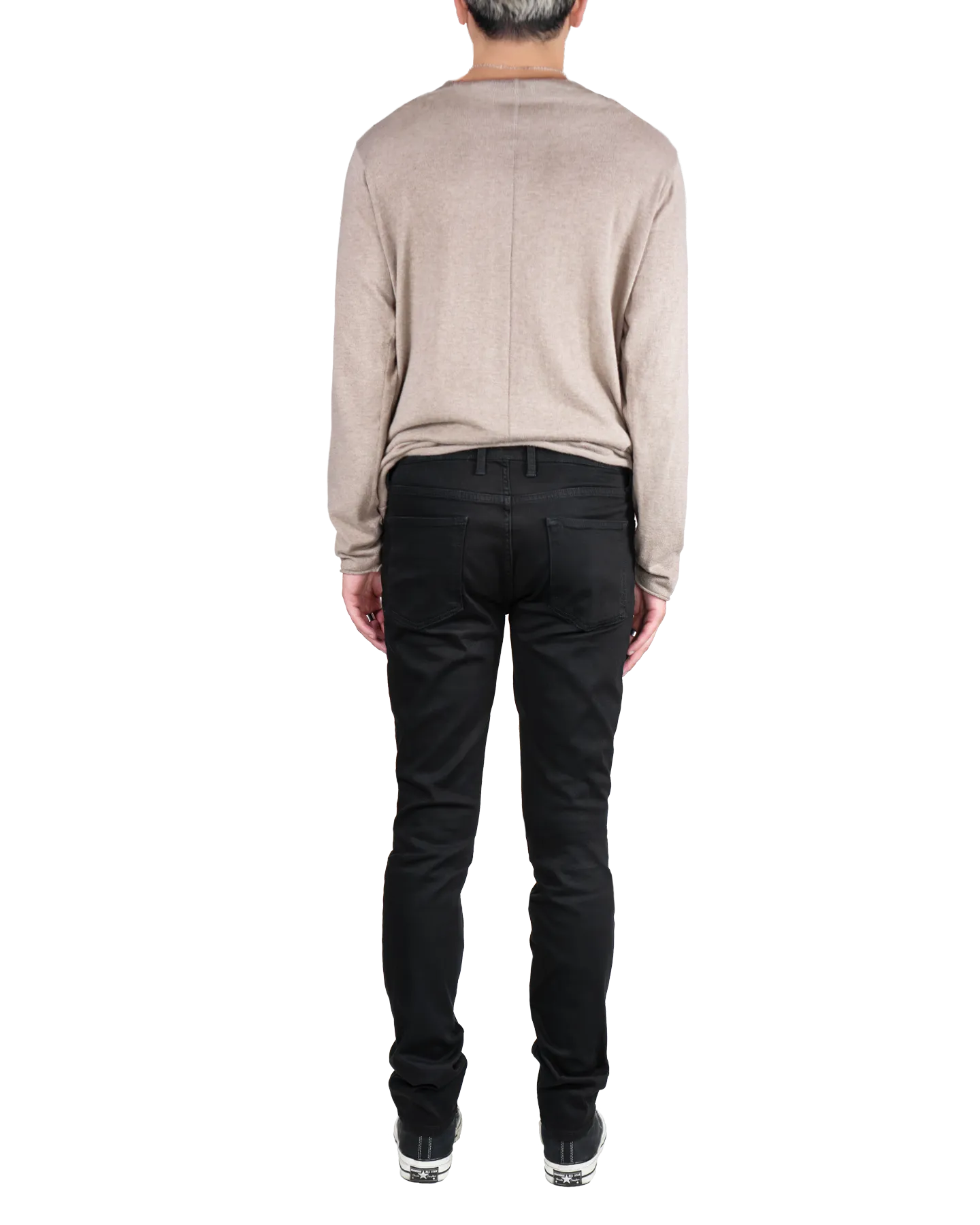 Men's Skinny Slim Jeans in Stretch Jet Black