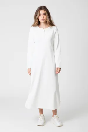 Muse Henley LS Dress - Cloud