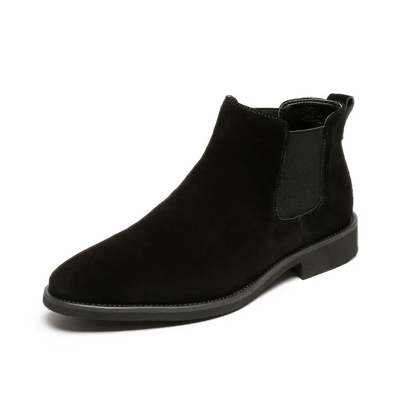 New men's high-top boots leather men's trend Martin boots ankle boots Chelsea boots wholesale S18-W
