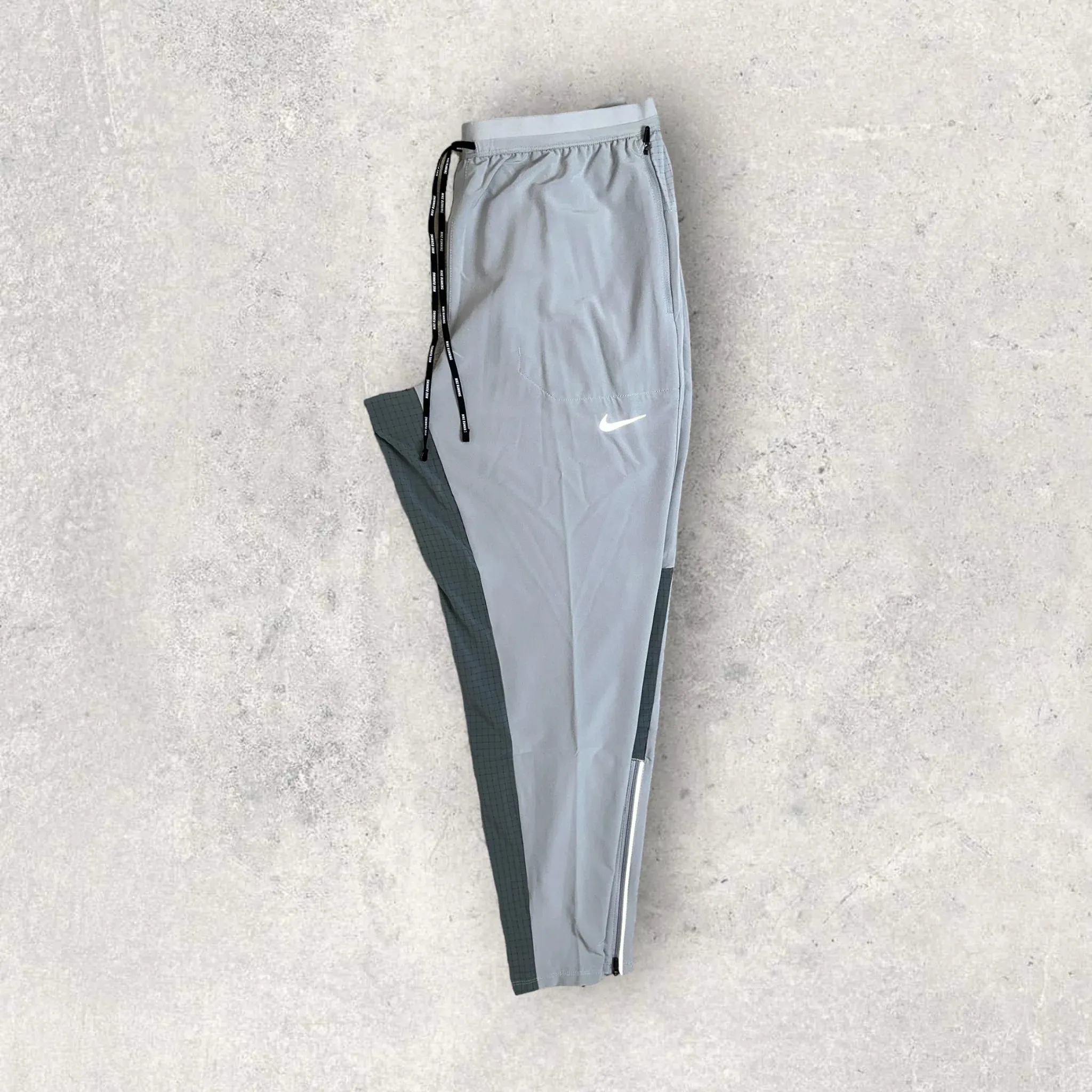 NIKE ELEMENT 1/4 ZIP/PHENOM ELITE PANTS - GREY