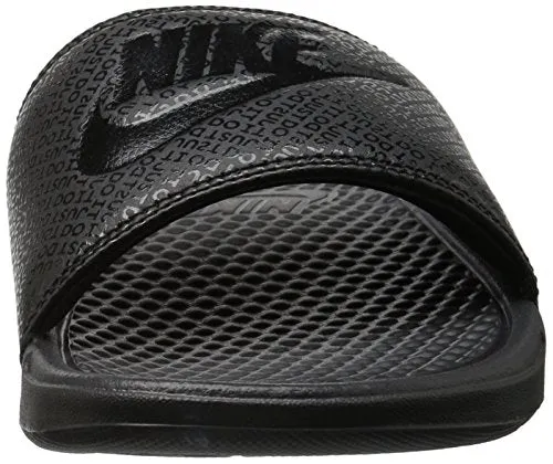 Nike Men's Benassi Just Do It Slide Sandal, Black, 10D(M) US