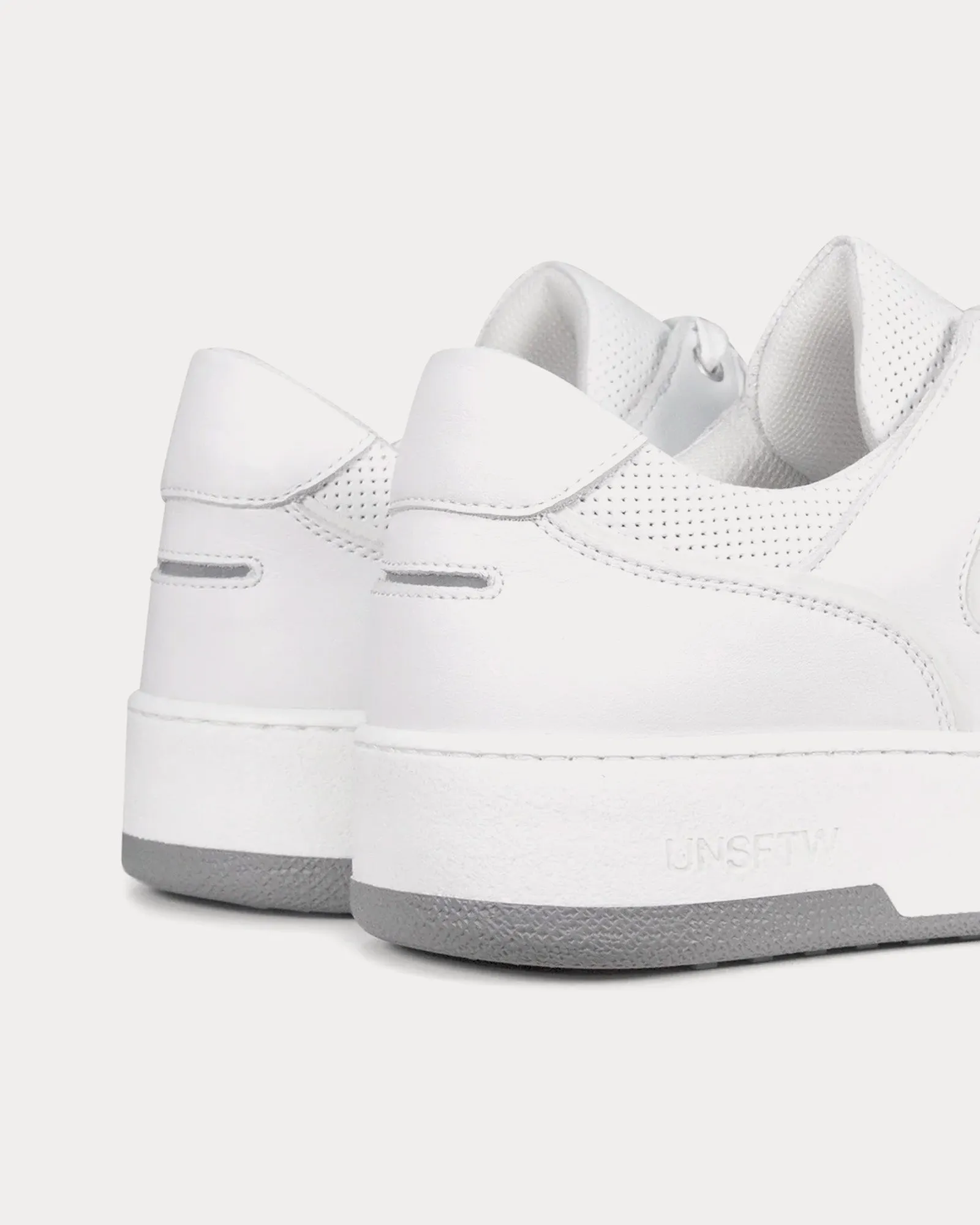 Noirmont Leather White Low Top Sneakers
