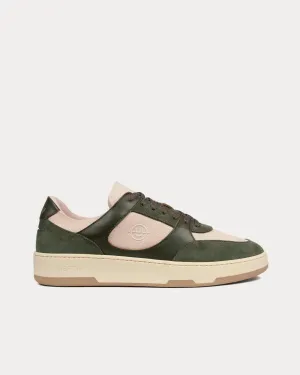 Noirmont Suede & Leather Olive Low Top Sneakers