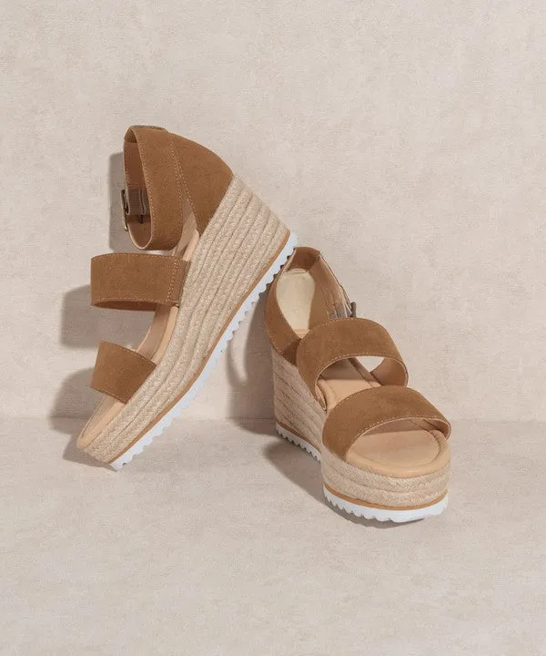 OASIS SOCIETY Slyvie Double Strap Wedge Heel