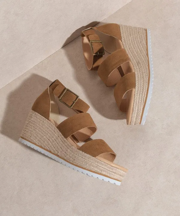 OASIS SOCIETY Slyvie Double Strap Wedge Heel