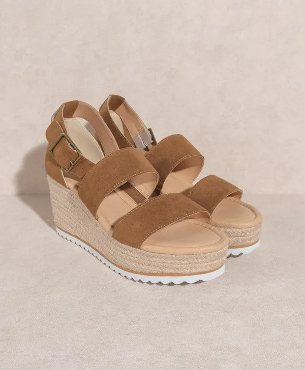 OASIS SOCIETY Slyvie Double Strap Wedge Heel