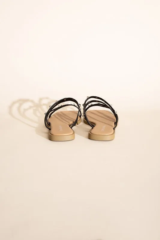 OE: TEMIRA-S STUD FLAT SLIDES