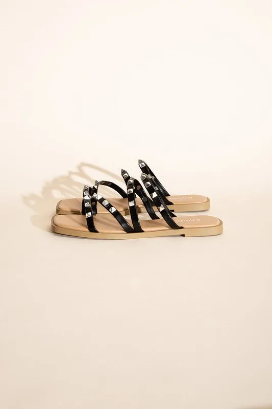 OE: TEMIRA-S STUD FLAT SLIDES