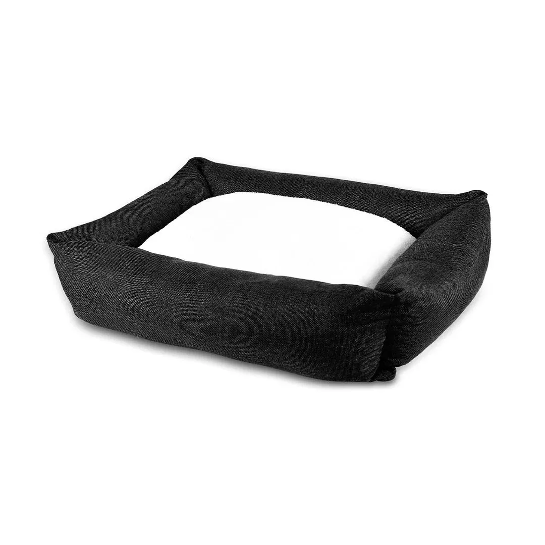 Orthopedic Lounger Dog Bed - Black