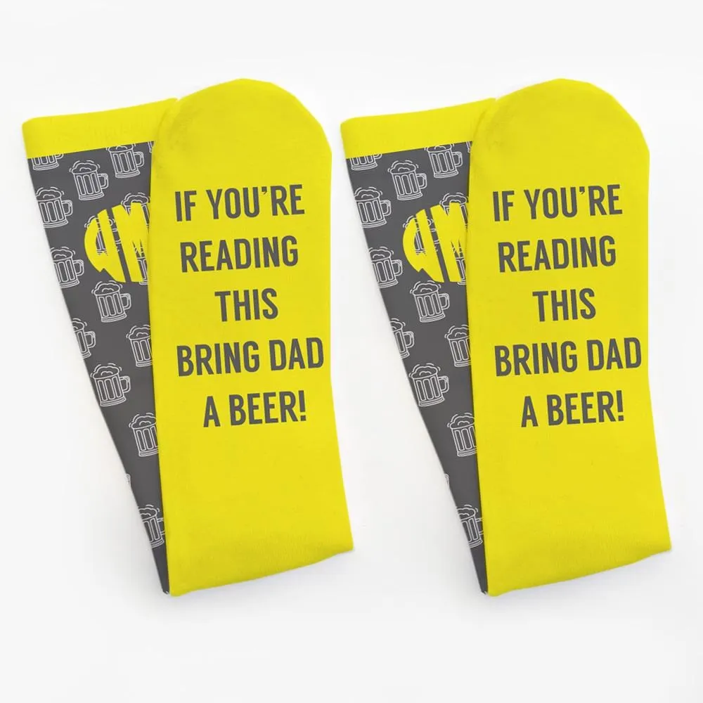 Personalized Monogram Beer Tube Socks