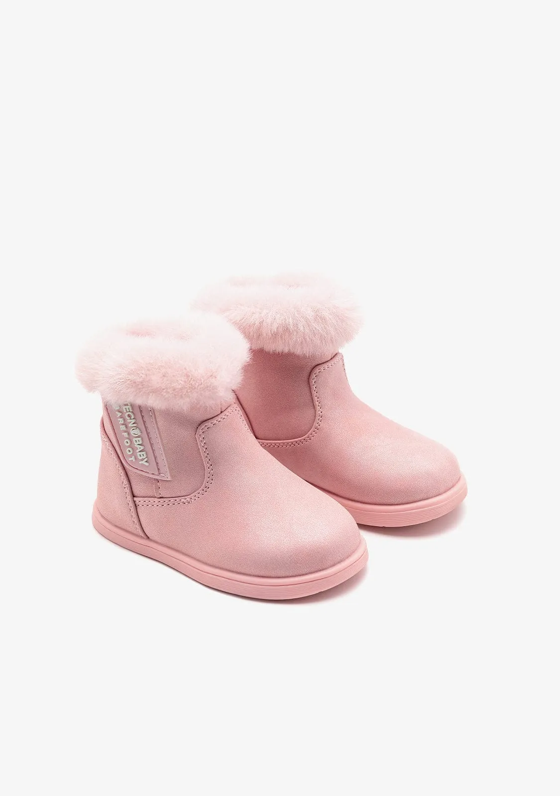 Pink Respectful Plush Boots