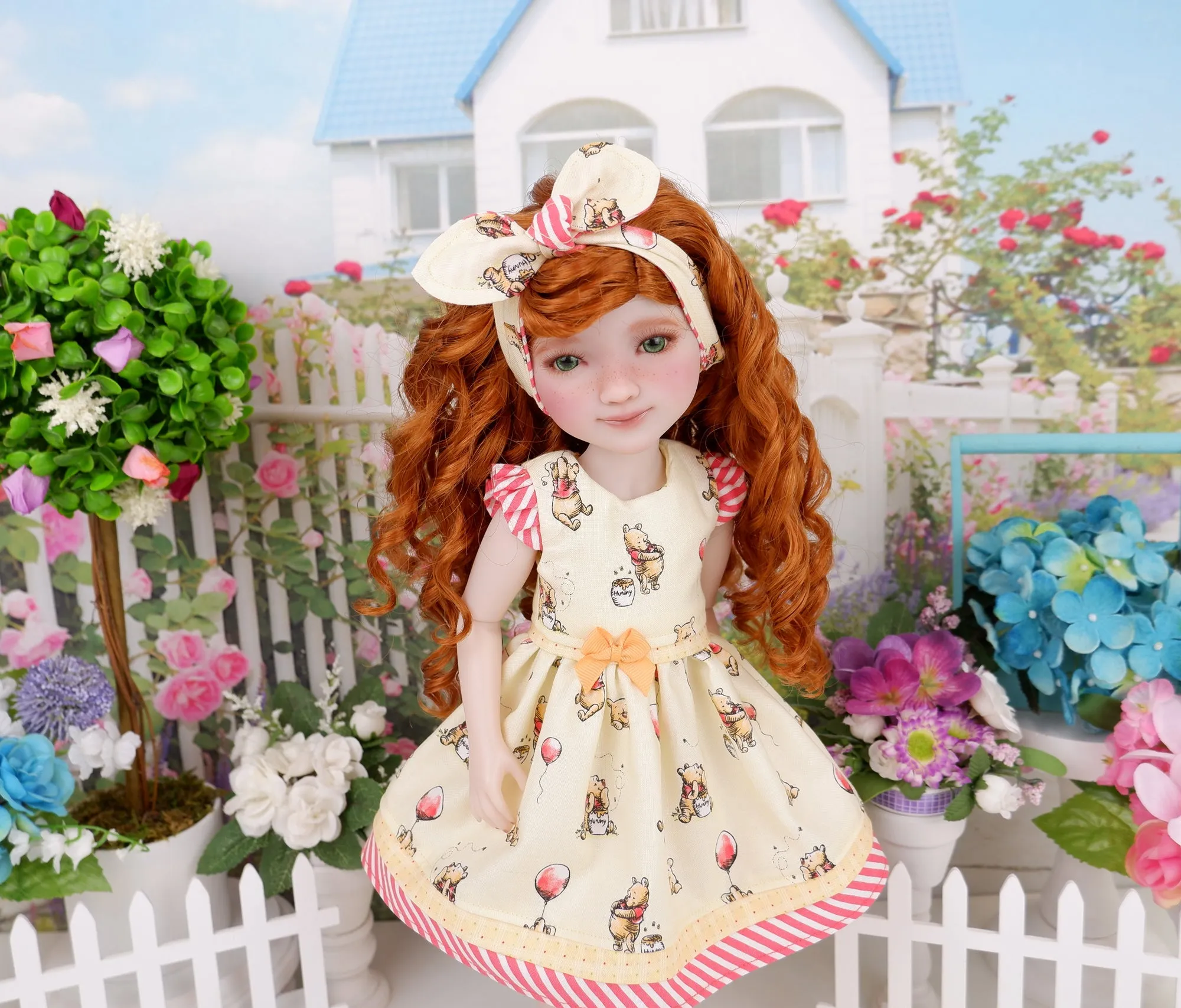 Playful Pooh - dress with shoes for Ruby Red Fashion Friends doll