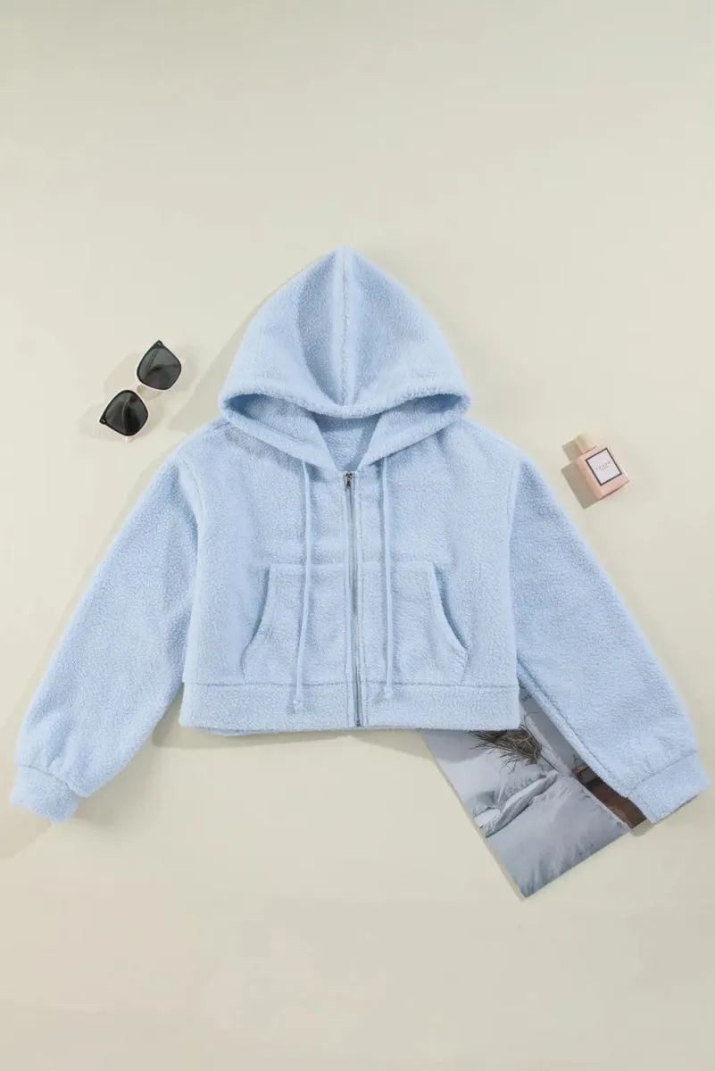 Pleasant Comfort Blue Hoodie Zip Up
