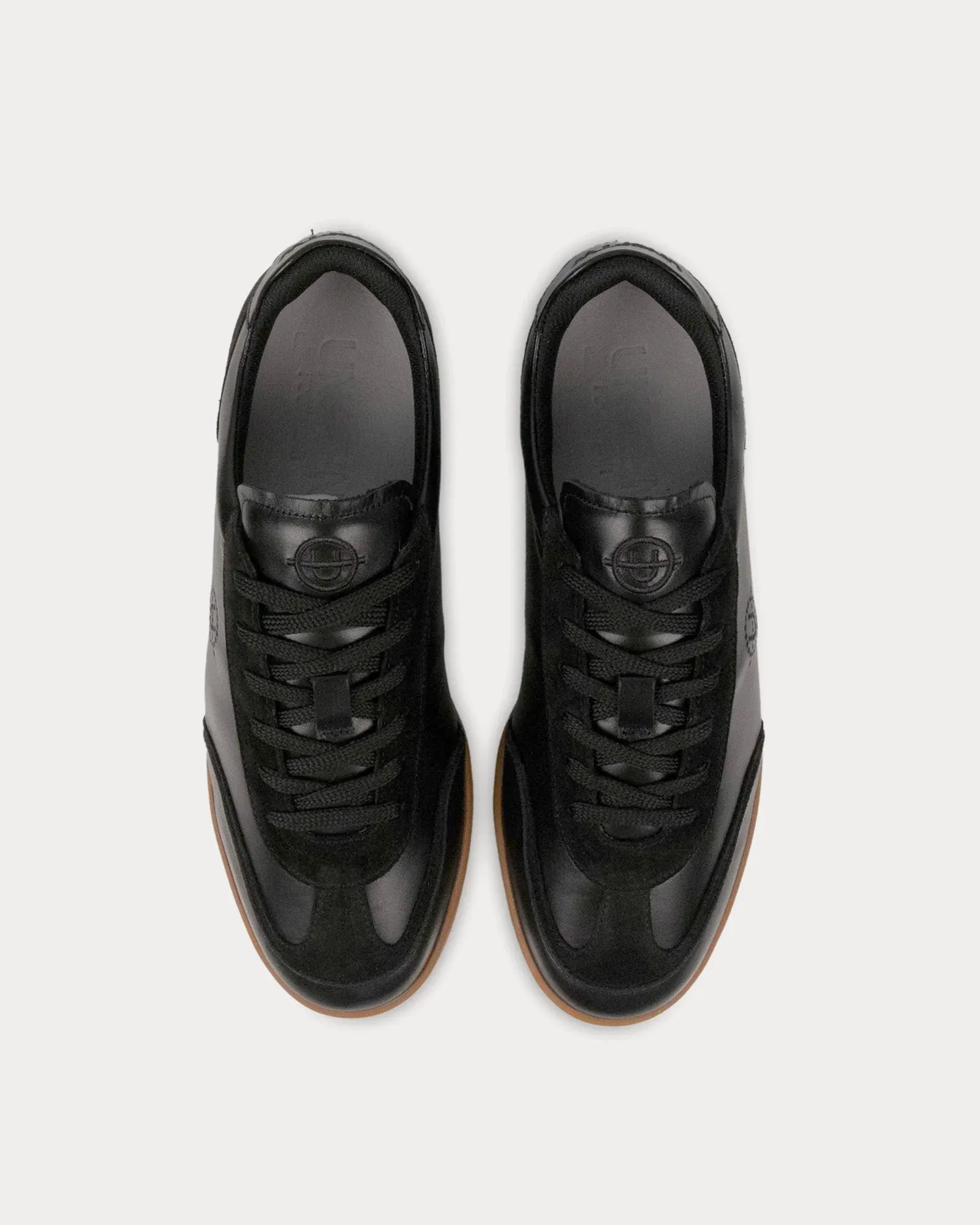 Portelet Leather Black / Gum Low Top Sneakers