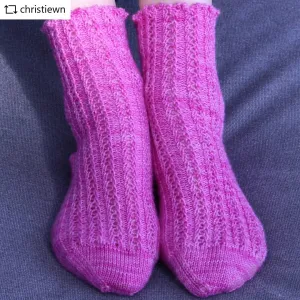 Ripple Rib Sock Pattern by Christie Wareham-Norfolk