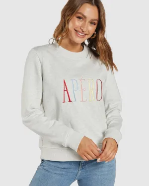 Riviera Embroidered Jumper- Grey