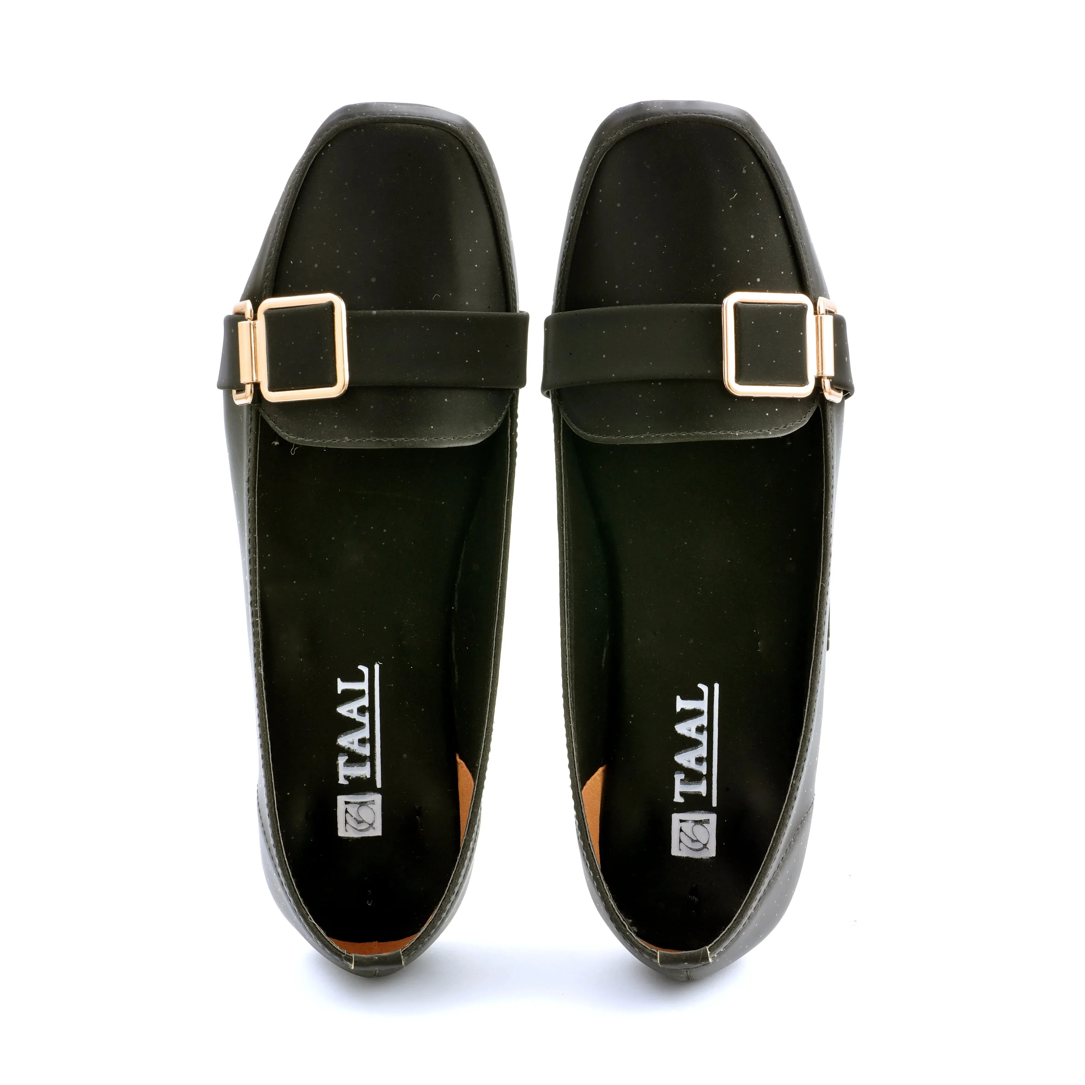 Rosy Black Women Flat Pumps