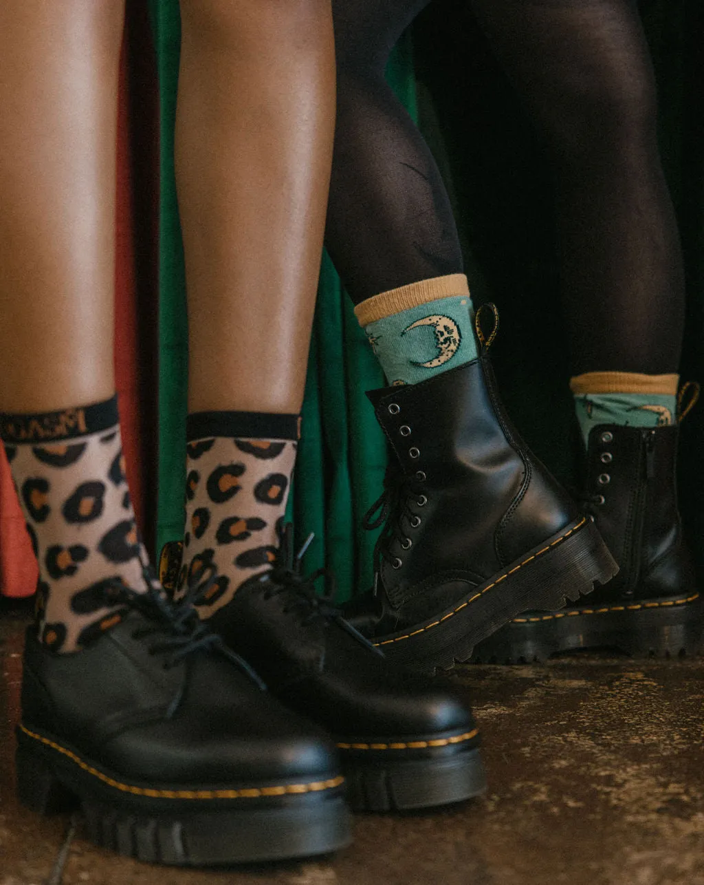 Sheer Leopard Print Socks